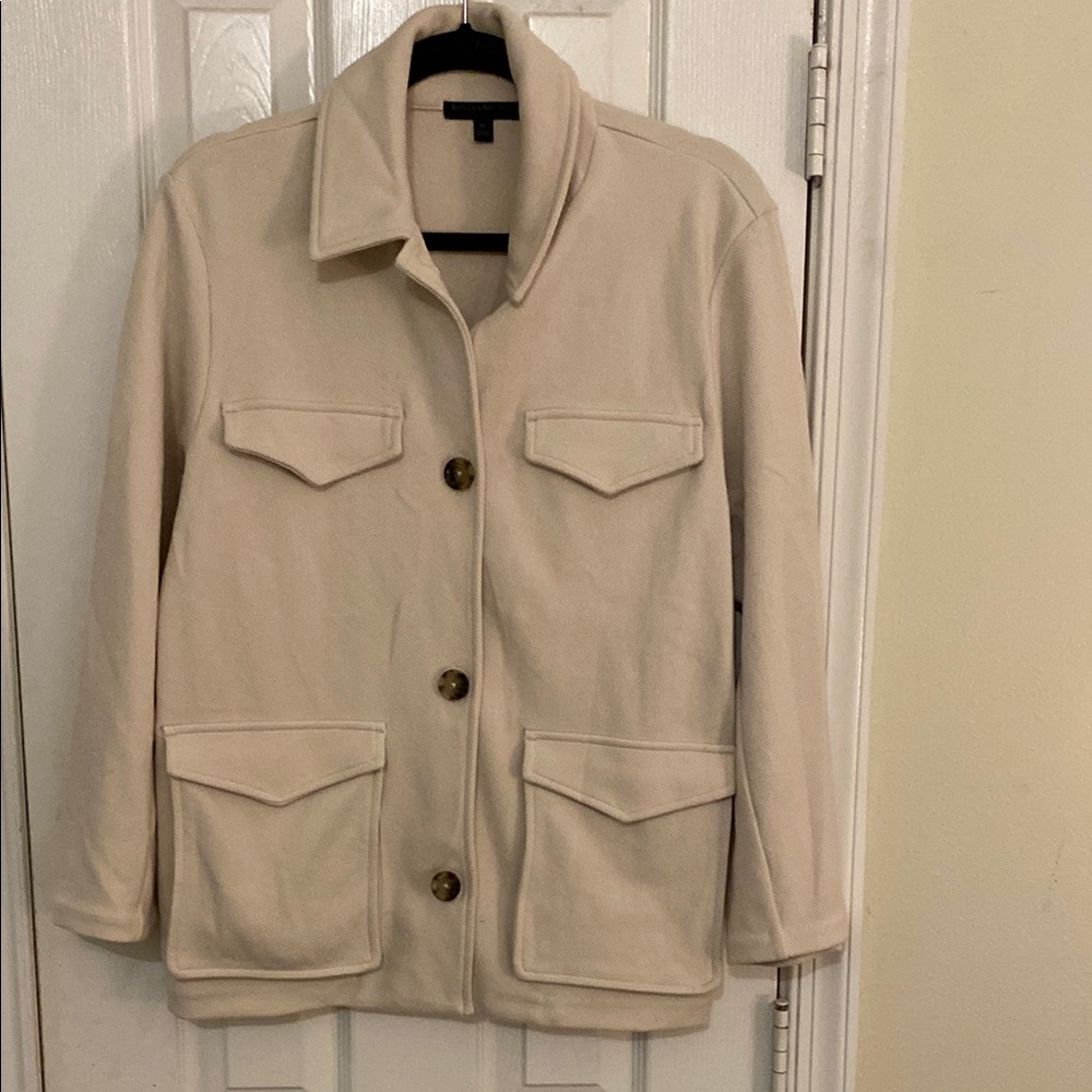 Cream Button-Up Jacket